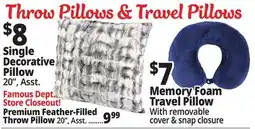 Ocean State Job Lot Throw Pillows & Travel Pillows offer
