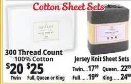 Ocean State Job Lot Cotton Sheet Sets offer