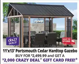 Ocean State Job Lot Portsmouth 11' x 13' Hardtop Gazebo offer