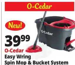 Ocean State Job Lot O-Cedar Easy Wring Spin Mop & Bucket System offer