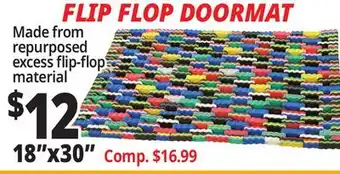 Ocean State Job Lot FLIP FLOP DOORMAT 18x30 offer