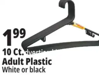 Ocean State Job Lot 10 Ct. Adult Plastic Hangers offer