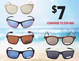 Ocean State Job Lot FAMOUS MAKER SUNGLASSES offer