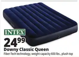 Ocean State Job Lot Intex Queen Dura-Beam Classic Downy Air Mattress offer