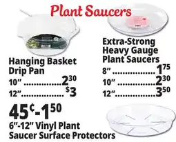 Ocean State Job Lot Plant Saucers offer
