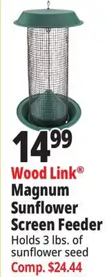 Ocean State Job Lot WoodLink Magnum Black Oil Sunflower Bird Feeder offer