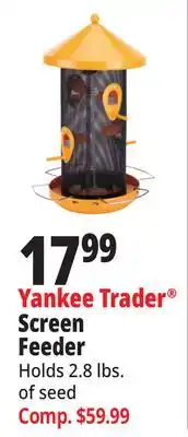 Ocean State Job Lot Yankee Trader Mesh Hopper Bird Feeder offer