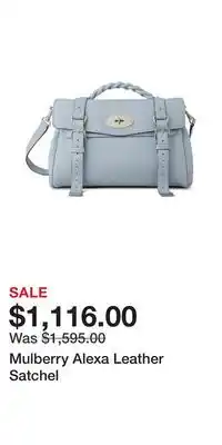 Nordstrom Mulberry Alexa Leather Satchel offer