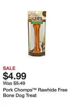 Petsmart Pork Chomps Rawhide Free Bone Dog Treat offer