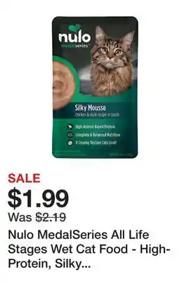Petsmart Nulo MedalSeries All Life Stages Wet Cat Food - High-Protein, Silky Mousse, 2.8 Oz offer