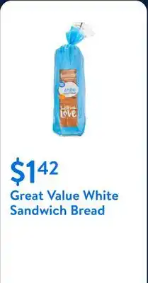 Walmart Great Value White Sandwich Bread offer
