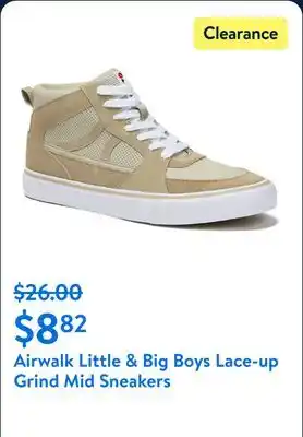 Walmart Airwalk Little & Big Boys Lace-up Grind Mid Sneakers offer