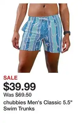 Dick's Sporting Goods chubbies Men's Classic 5.5 Swim Trunks offer