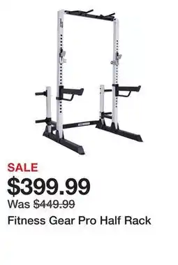 Dick's Sporting Goods Fitness Gear Pro Half Rack offer