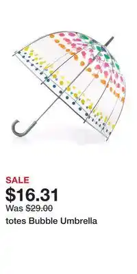 Kohl's totes Bubble Umbrella offer