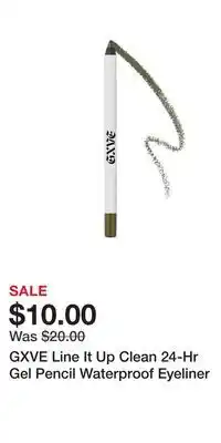 Kohl's GXVE Line It Up Clean 24-Hr Gel Pencil Waterproof Eyeliner offer