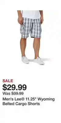 Kohl's Men's Lee 11.25 Wyoming Belted Cargo Shorts offer