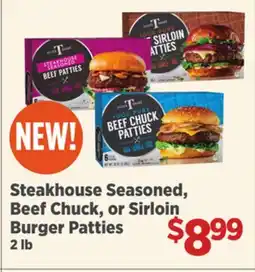 Gordon Food Services Seasoned, Beef Chuck, or Sirloin Burger Patties offer