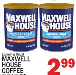 C Town MAXWELL HOUSE COFFEE offer