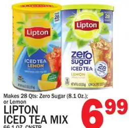 C Town LIPTON ICED TEA MIX 66.1 OZ. CNSTR offer