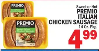 C Town PREMIO ITALIAN CHICKEN SAUSAGE offer