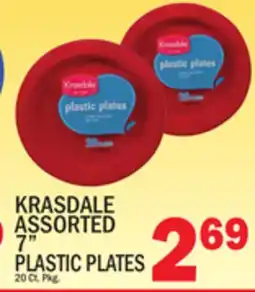 C Town KRASDALE ASSORTED 7 PLASTIC PLATES offer