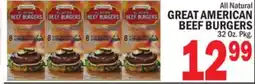 C Town GREAT AMERICAN BEEF BURGERS offer