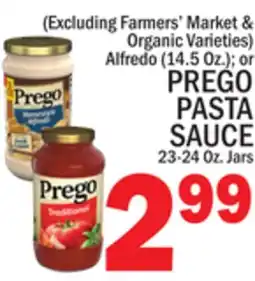 C Town PREGO PASTA SAUCE 23-24 Oz. Jars offer