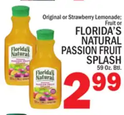 C Town FLORIDA'S NATURAL PASSION FRUIT SPLASH offer