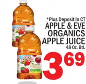 C Town APPLE & EVE ORGANICS APPLE JUICE offer