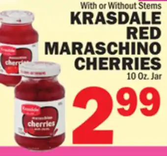 C Town KRASDALE RED MARASCHINO CHERRIES offer