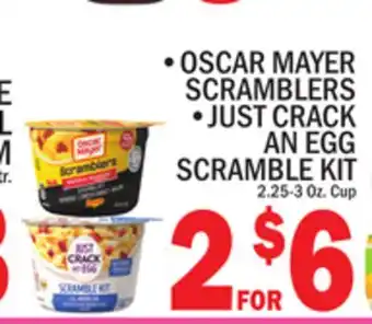 C Town OSCAR MAYER SCRAMBLERS, JUST CRACK AN EGG SCRAMBLE KIT offer