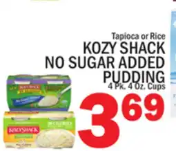 C Town KOZY SHACK NO SUGAR ADDED PUDDING offer