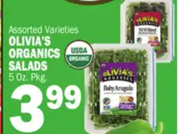 C Town OLIVIA'S ORGANICS SALADS offer