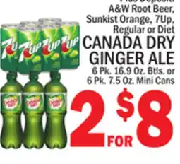 C Town CANADA DRY GINGER ALE offer