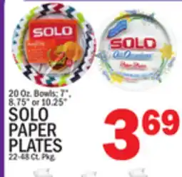 C Town SOLO PAPER PLATES offer