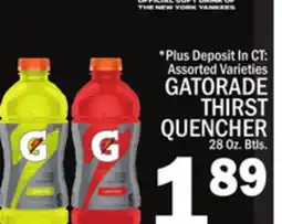 C Town GATORADE THIRST QUENCHER offer