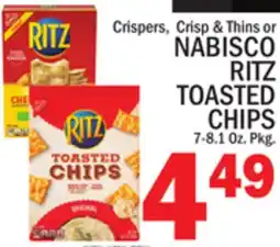 C Town NABISCO RITZ TOASTED CHIPS offer