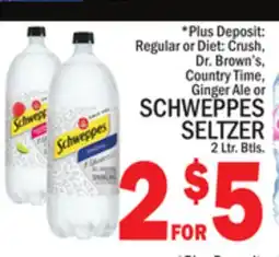 C Town SCHWEPPES SELTZER offer