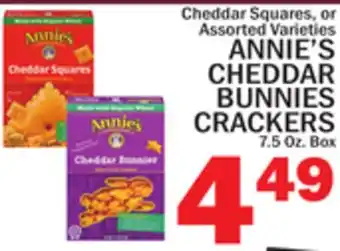 C Town ANNIE'S CHEDDAR BUNNIES CRACKERS offer