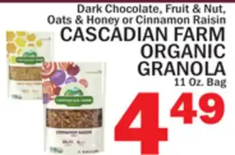 C Town CASCADIAN FARM ORGANIC GRANOLA offer