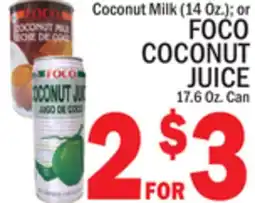 C Town FOCO COCONUT JUICE offer