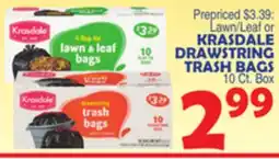 Bravo Supermarkets KRASDALE DRAWSTRING TRASH BAGS offer