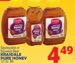 Bravo Supermarkets KRASDALE PURE HONEY offer