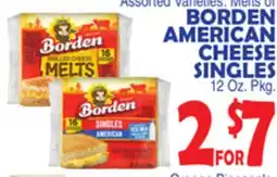 Bravo Supermarkets BORDEN AMERICAN CHEESE SINGLES offer