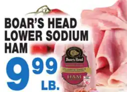 Bravo Supermarkets BOAR'S HEAD LOWER SODIUM HAM offer