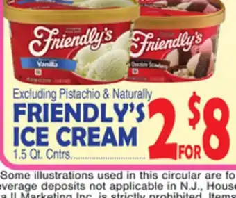 Bravo Supermarkets FRIENDLY'S ICE CREAM offer