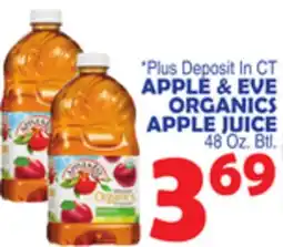 Bravo Supermarkets APPLE & EVE ORGANICS APPLE JUICE offer