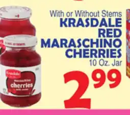 Bravo Supermarkets KRASDALE RED MARASCHINO CHERRIES offer