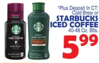 Bravo Supermarkets STARBUCKS ICED COFFEE offer